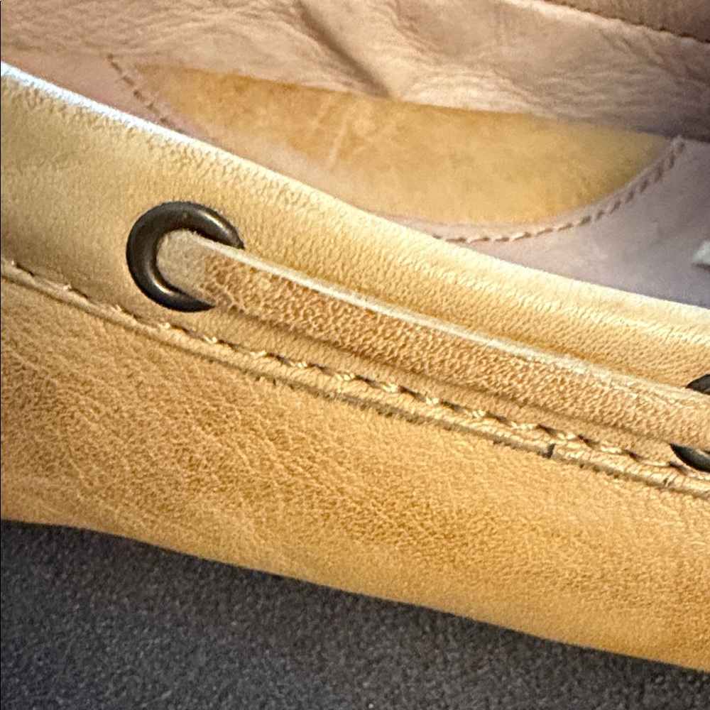 Frye Reagan Campus Driver Banana Womens 7M Leather Moccasin Loafers - Picture 7 of 10
